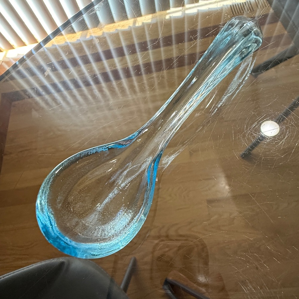 Vintage Fostoria Fairfax Blue Ladle Length 5.75”